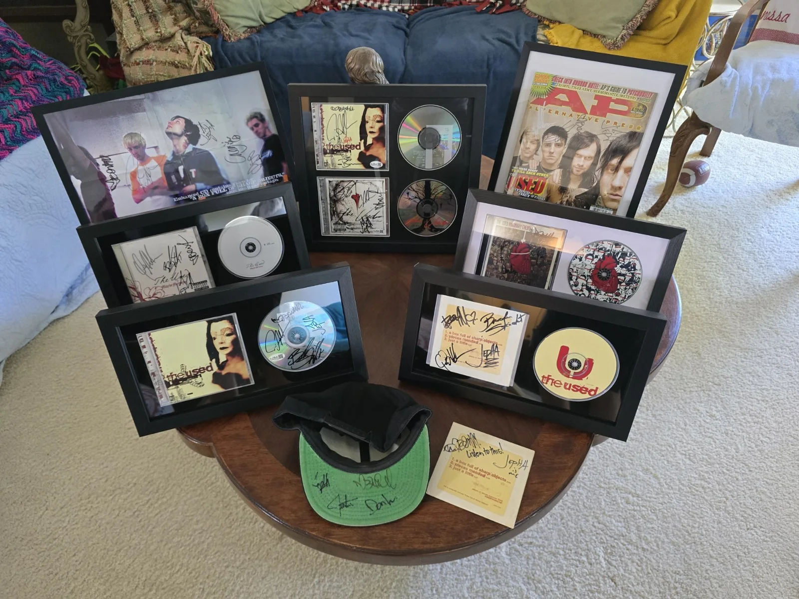 The Used Signed Autographed Original Band Members Self-Titled In Love And Death, изображение 2