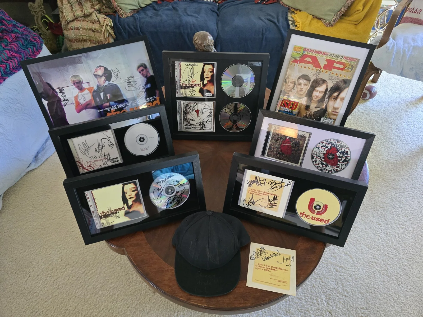 The Used Signed Autographed Original Band Members Self-Titled In Love And Death, изображение 3