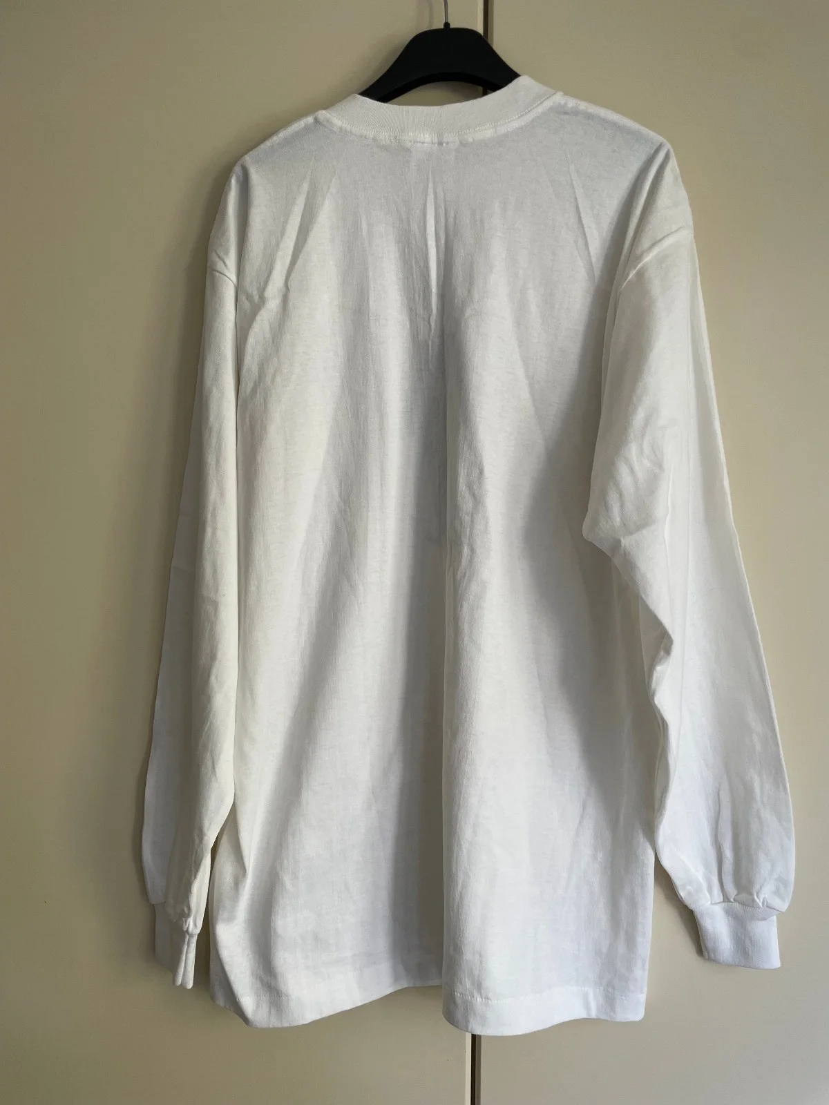 Charlie Chaplin Airak White Long Sleeve Cotton T Shirts NEW, image 2