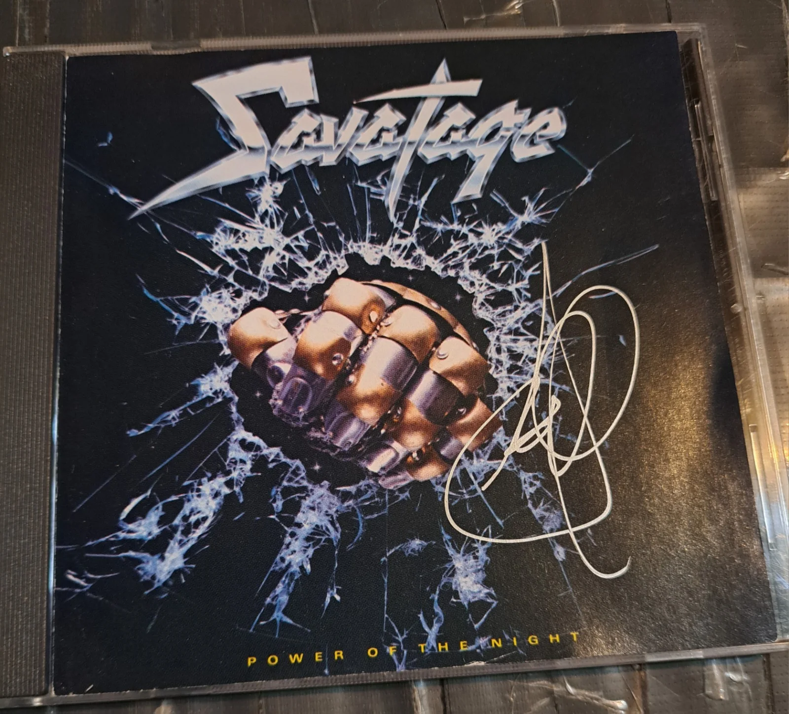 Savatage - Power Of The Night Autographed CD, image 2