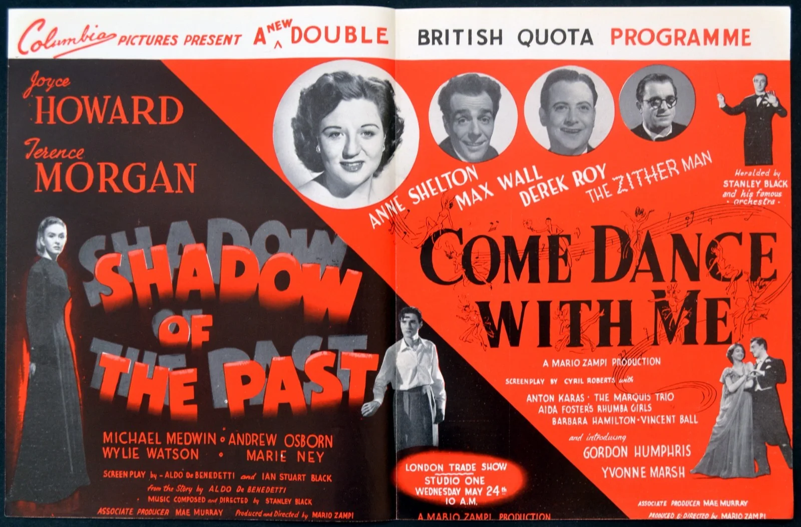 NIGHT AND THE CITY 1949 Richard Widmark, Gene Tierney, Googie Withers TRADE AD, image 2