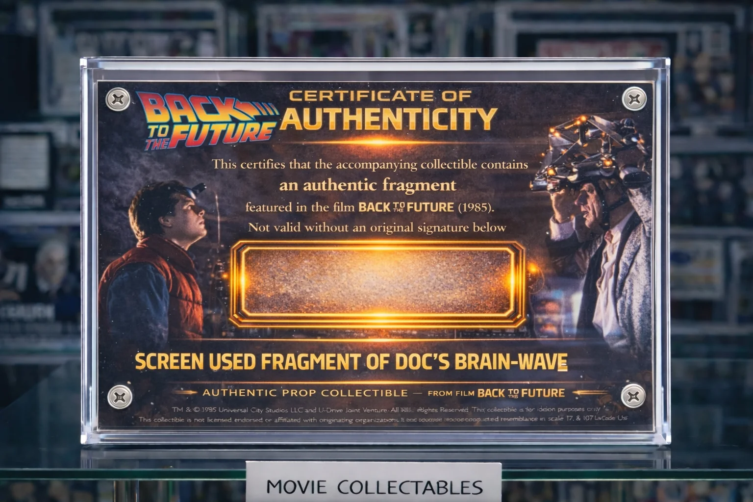 Screen-Used Back to the Future Prop Fragment – Doc Brown Brain-Wave Analyzer, image 2