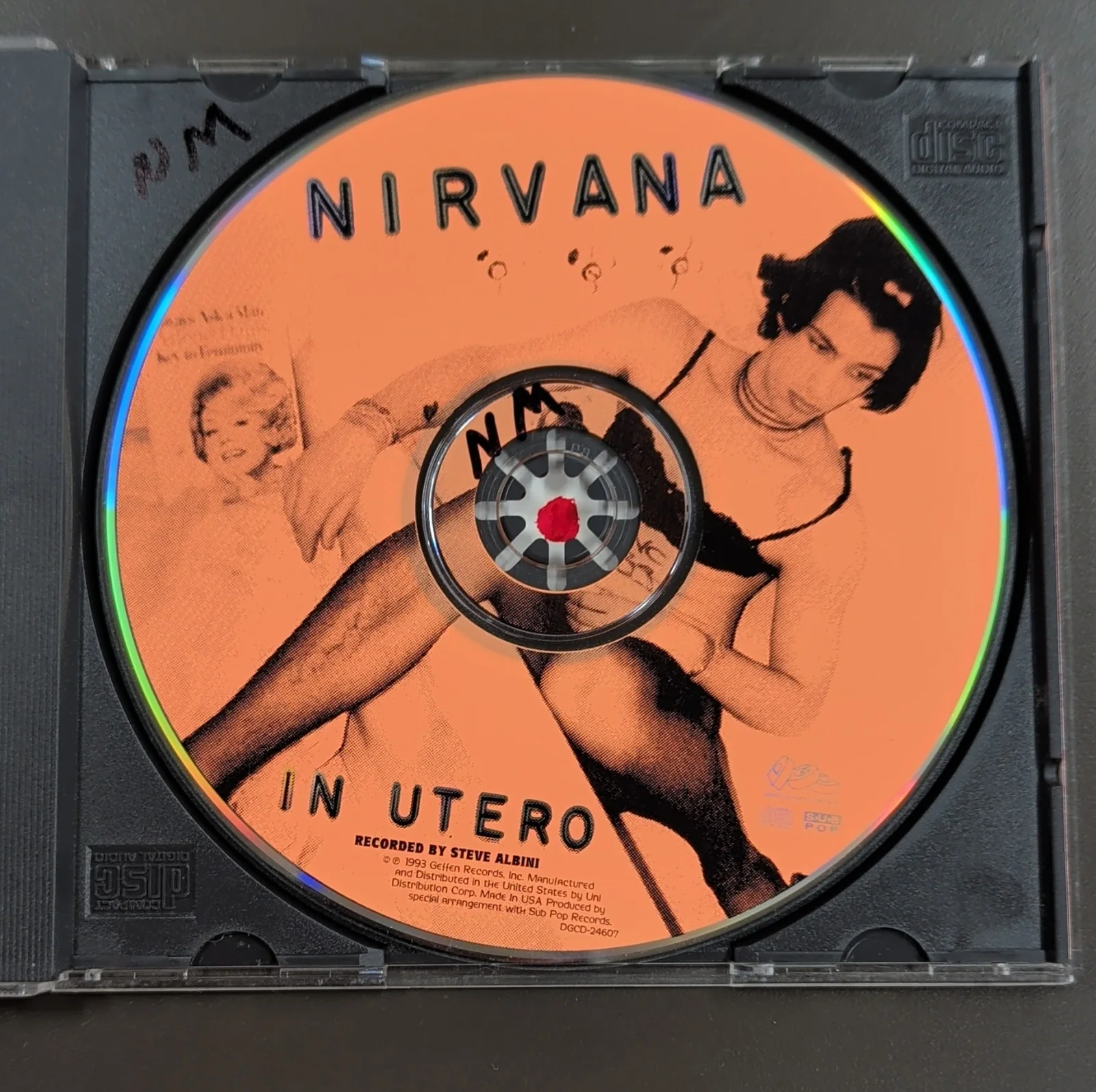 Nirvana In Utero Original CD & Booklet Music Memorabilia Collectible, изображение 4