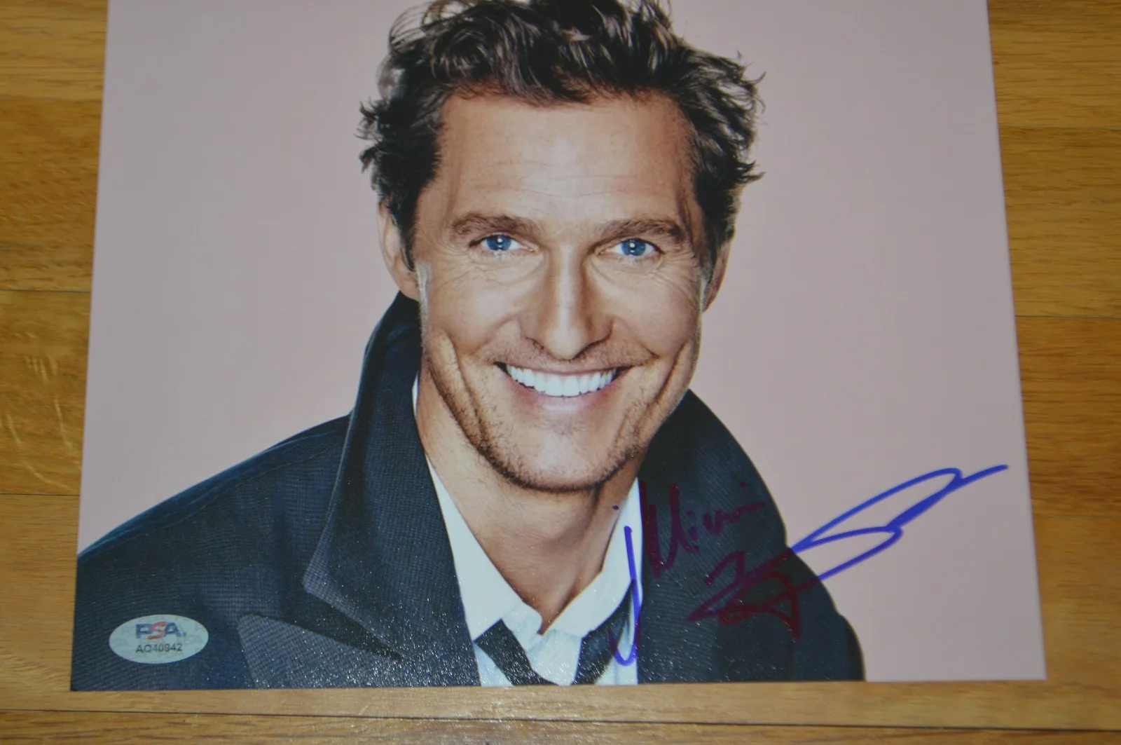 Matthew McConaughey — Matthew McConaughey Autographed 8x10 Color Promo Photo ~ PSA Hologram, изображение 4