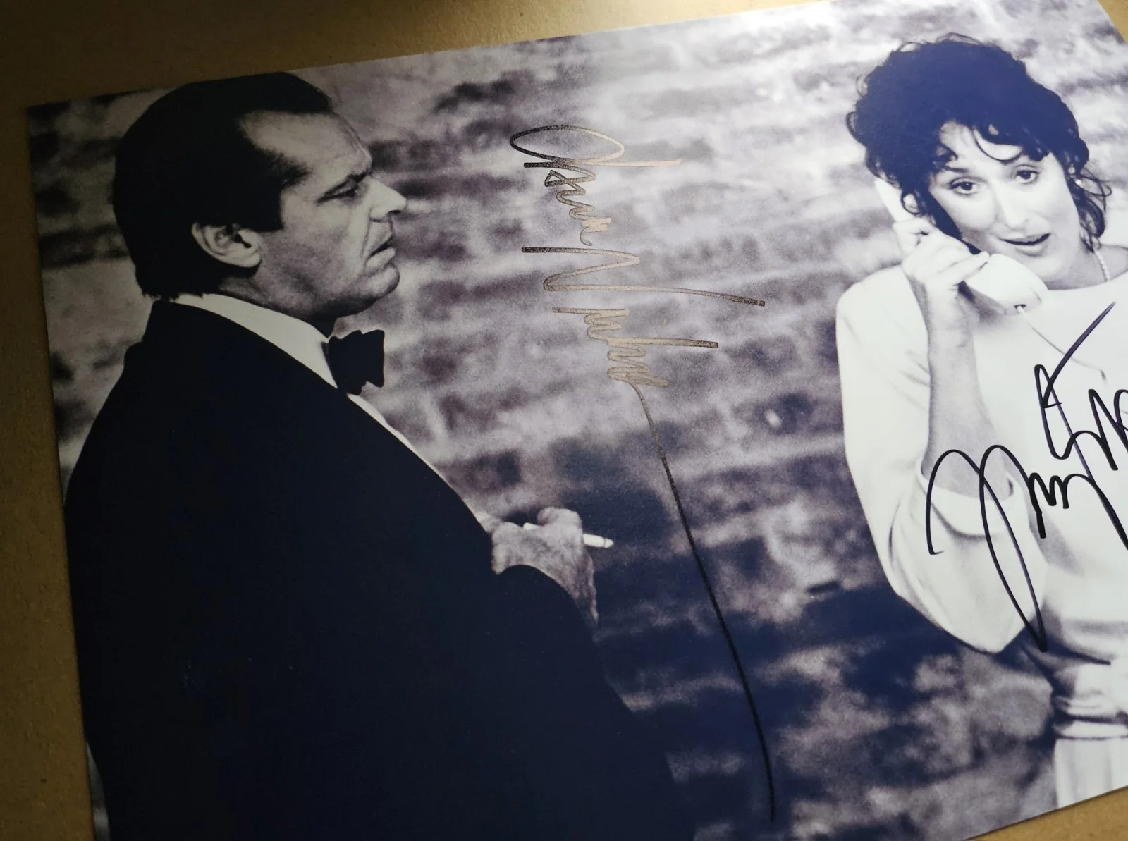 ORIGINAL AUTOGRAPHS JACK NICHOLSON, MERYL STREEP 1986, HEARTBURN 🎬 12X8" W/COA, изображение 3