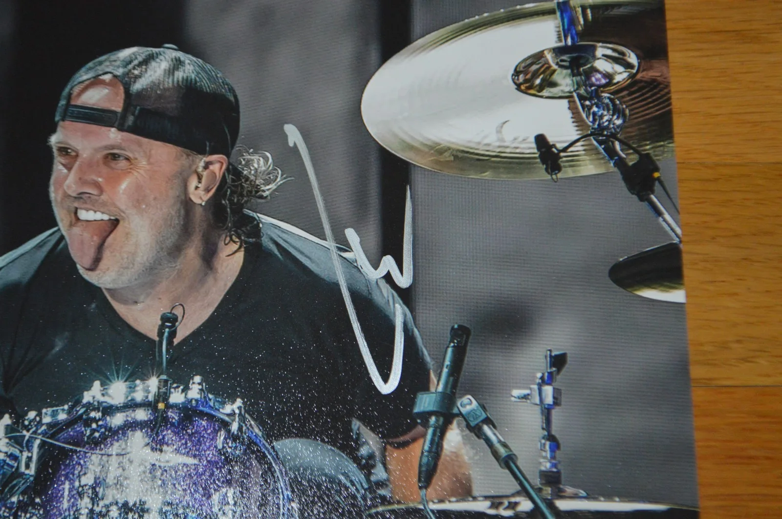 METALLICA ~ Lars Ulrich Autographed 8x10 Color Photo with Beckett Hologram, изображение 2