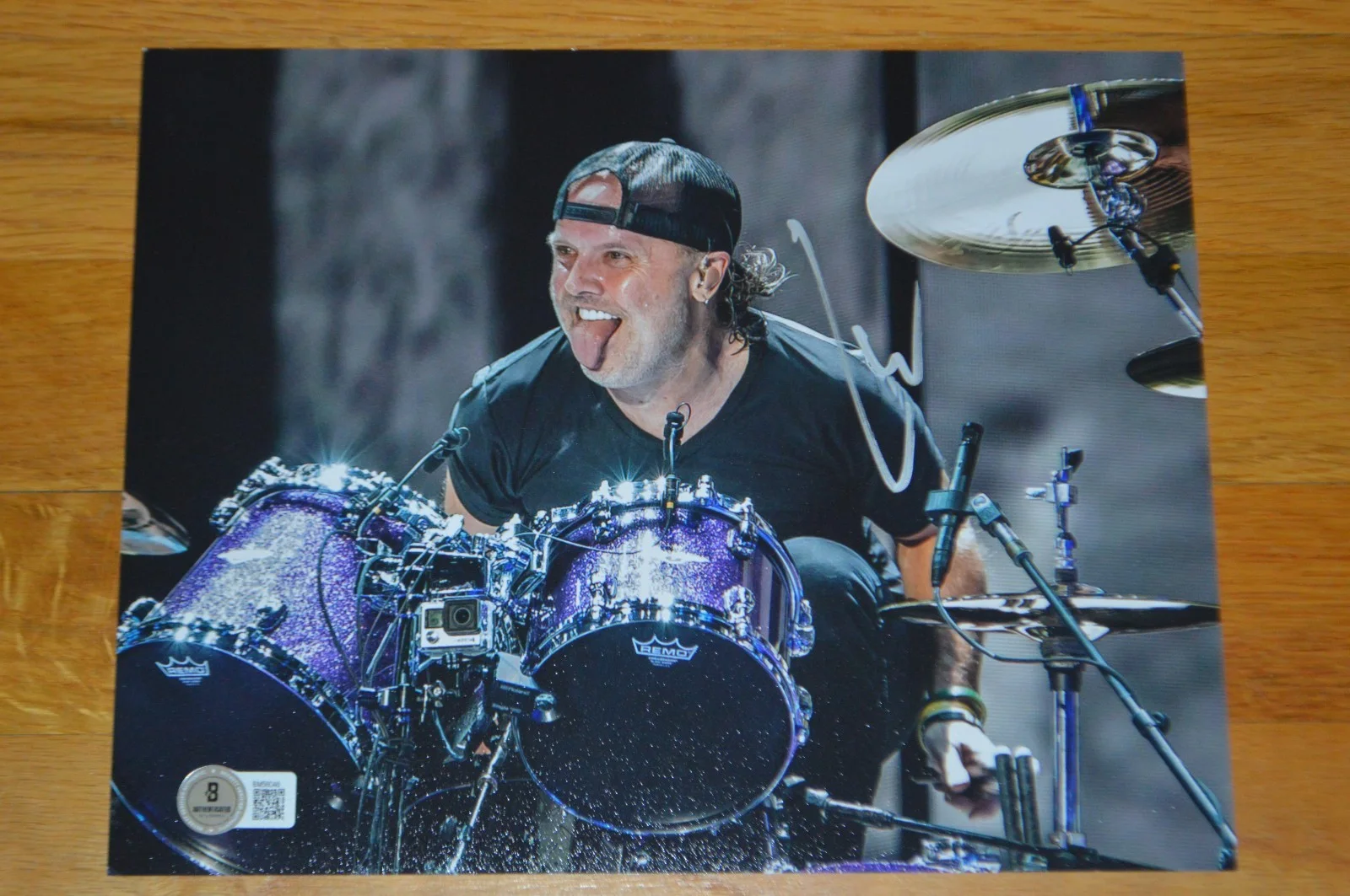 METALLICA ~ Lars Ulrich Autographed 8x10 Color Photo with Beckett Hologram, изображение 4