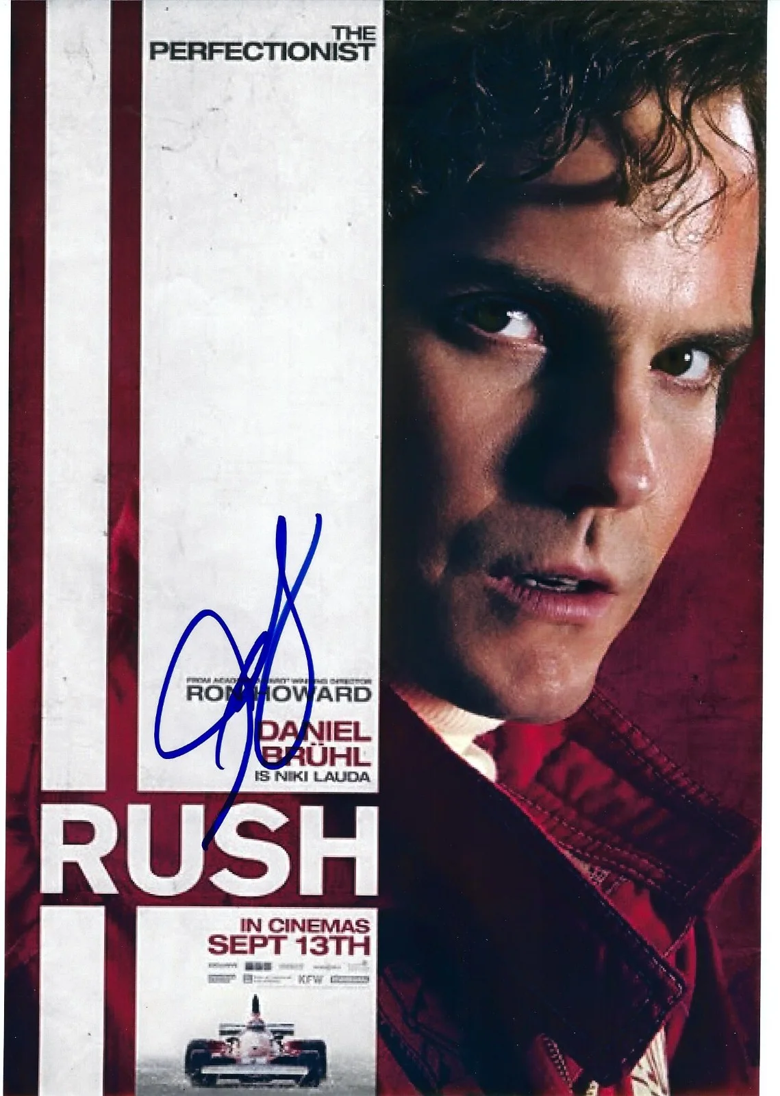 daniel bruhl — Daniel Bruhl signed Rush 8X10 photo in person. Photo Proof. Inglourious Basterds