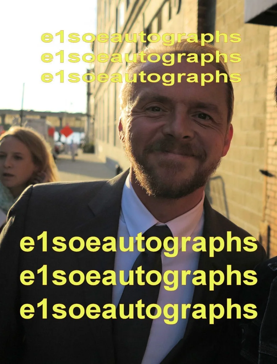 Simon Pegg — Simon Pegg signed 8X10 photo. Tom Cruise' Mission Impossible. Star Trek, изображение 2