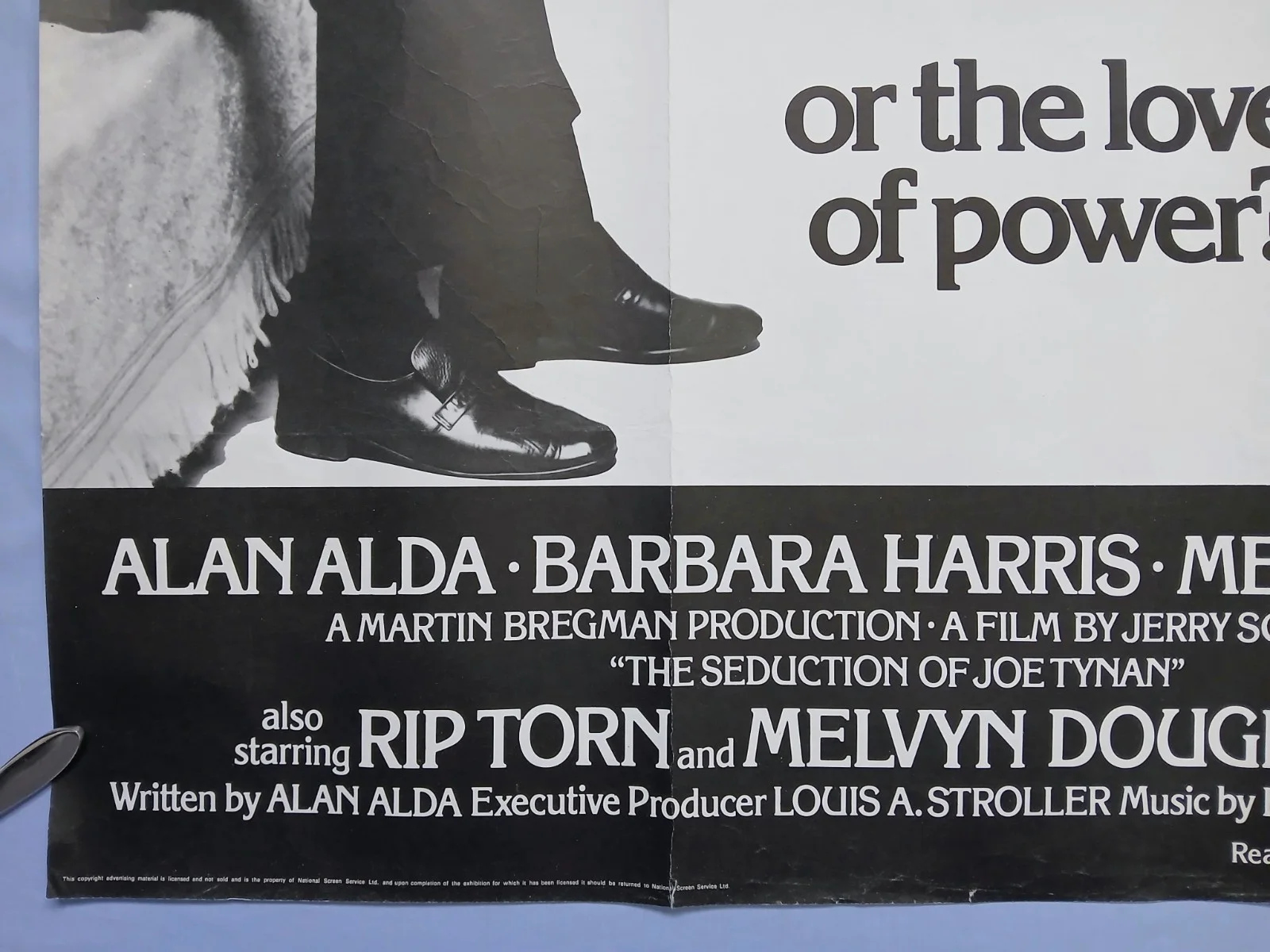 THE SEDUCTION OF JOE TYNAN (1979) original UK quad poster -Alan Alda, M. Streep, изображение 4