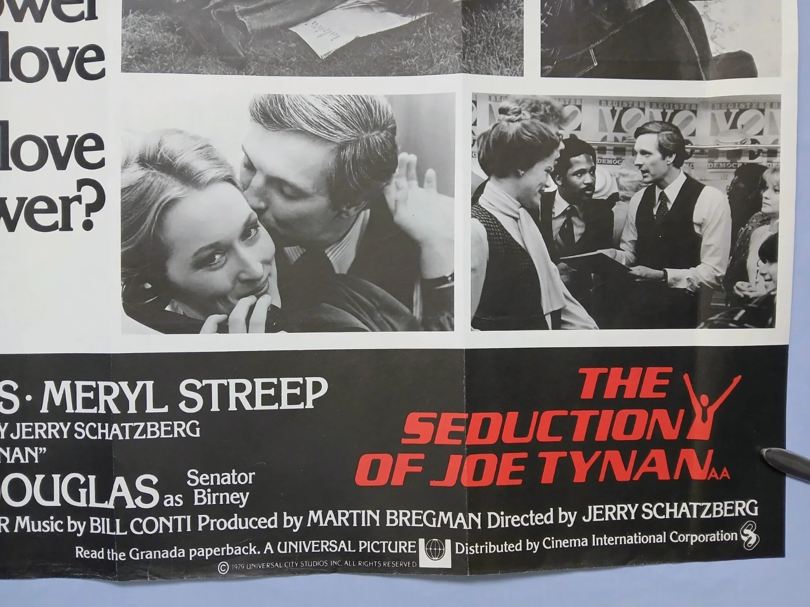 THE SEDUCTION OF JOE TYNAN (1979) original UK quad poster -Alan Alda, M. Streep, изображение 5