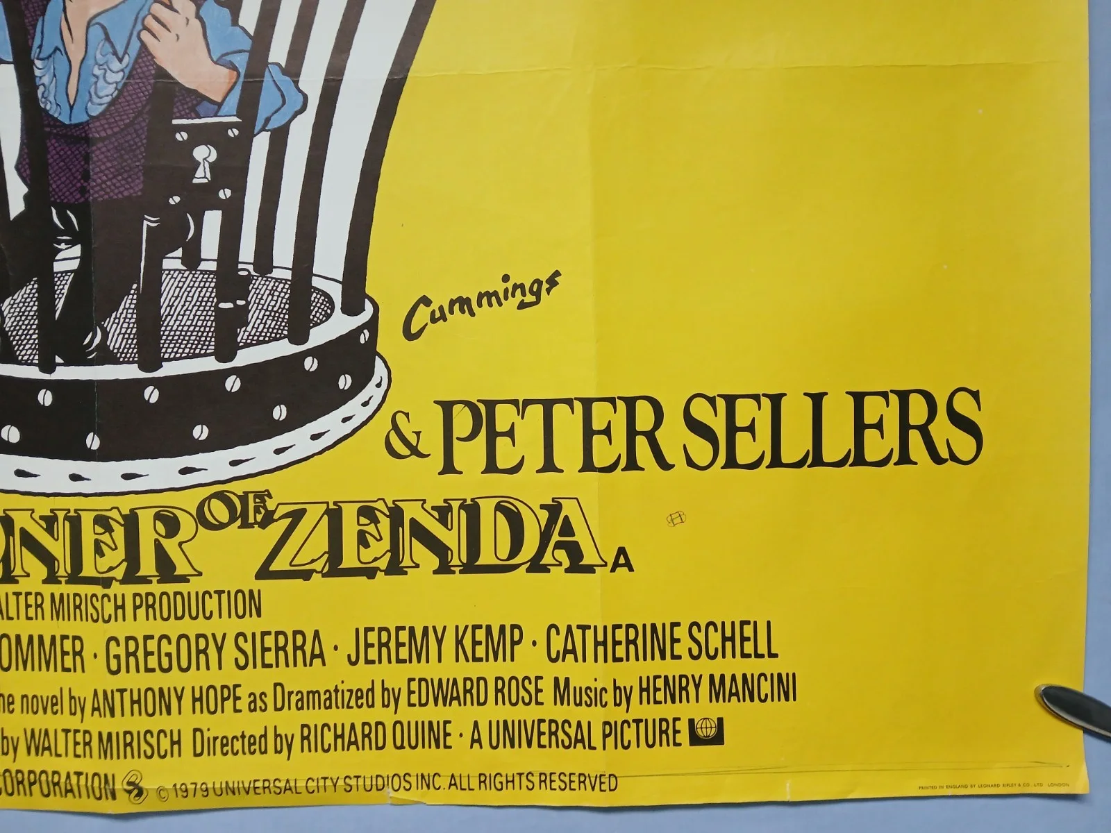 THE PRISONER OF ZENDA (1979) original UK quad poster -Peter Sellers, Elke Sommer, изображение 5