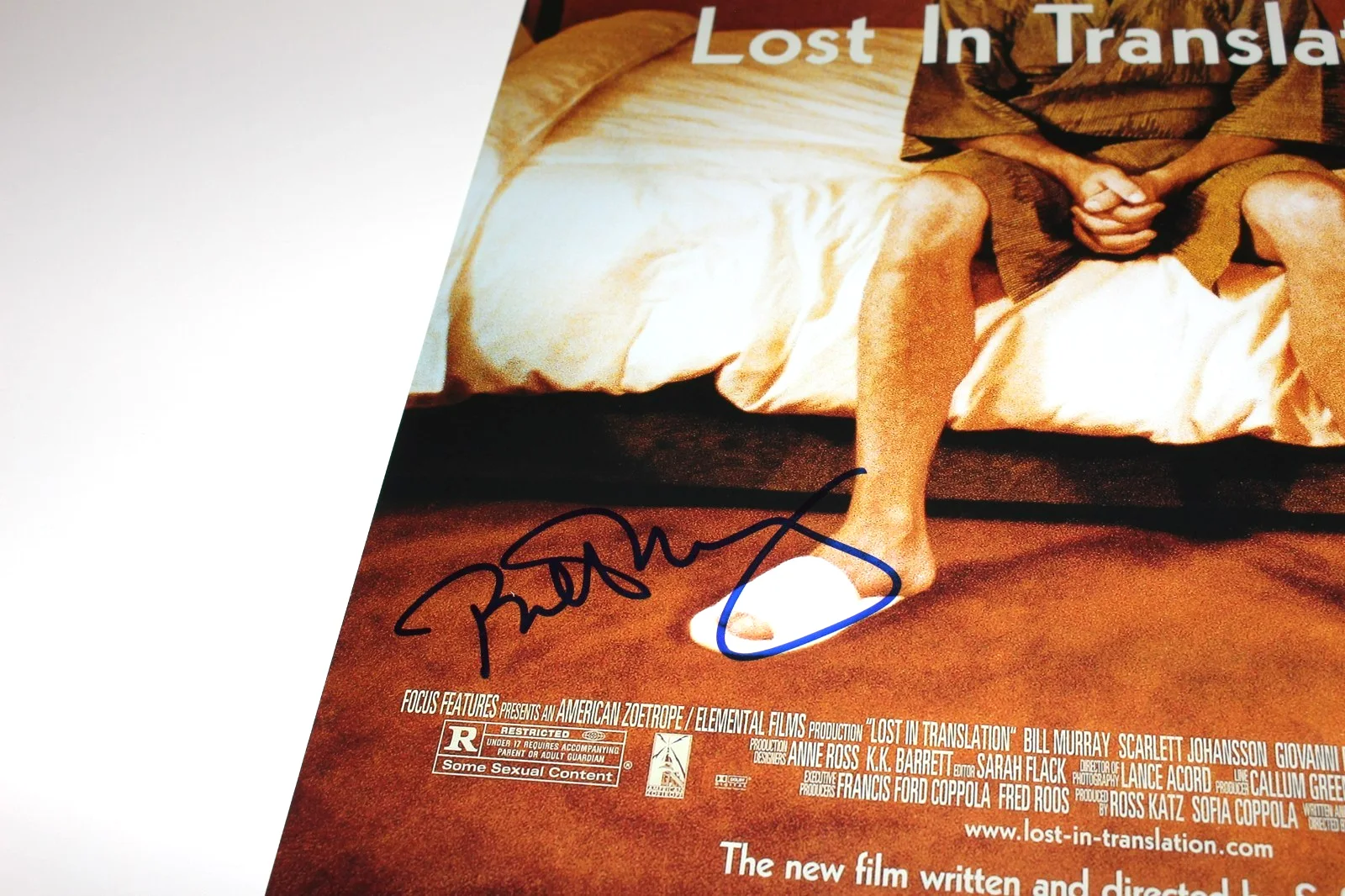 Bill Murray — BILL MURRAY SIGNED 'LOST IN TRANSLATION' 12x18 MOVIE FILM POSTER BECKETT COA BAS, изображение 4