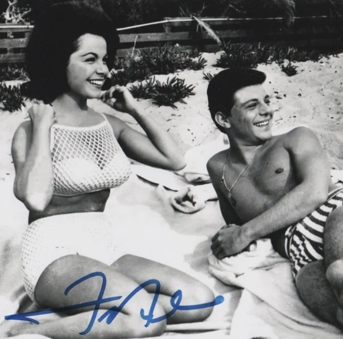 FRANKIE AVALON hand-signed ANNETTE FUNICELLO BEACH PARTY 8x10 w/ uacc rd coa JSA, image 2