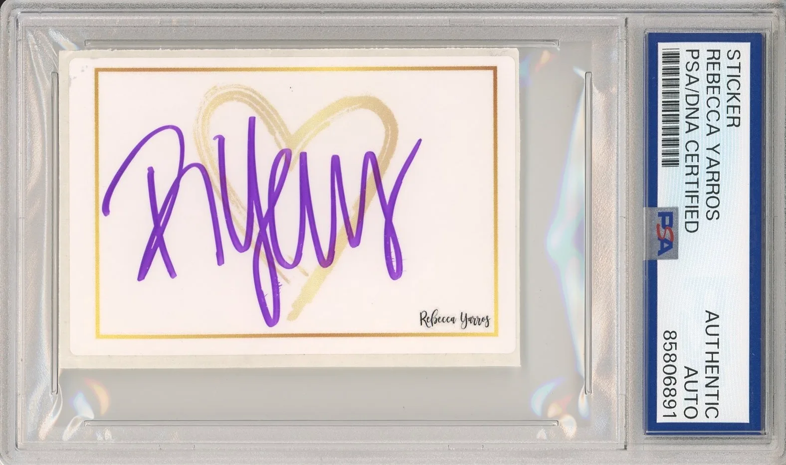 Rebecca Yarros — REBECCA YARROS SIGNED BOOKPLATE FOURTH WING BOOK AUTHOR AUTOGRAPH PSA DNA COA