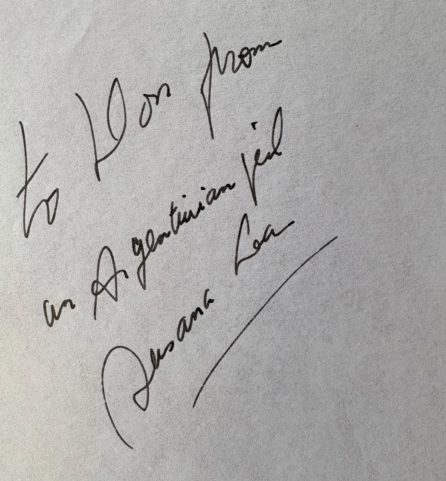 Susana Lea — ACTRESS SUSANA LEA SIGNED AUTOGRAPHED PAPER / EX CONDITION, image 2