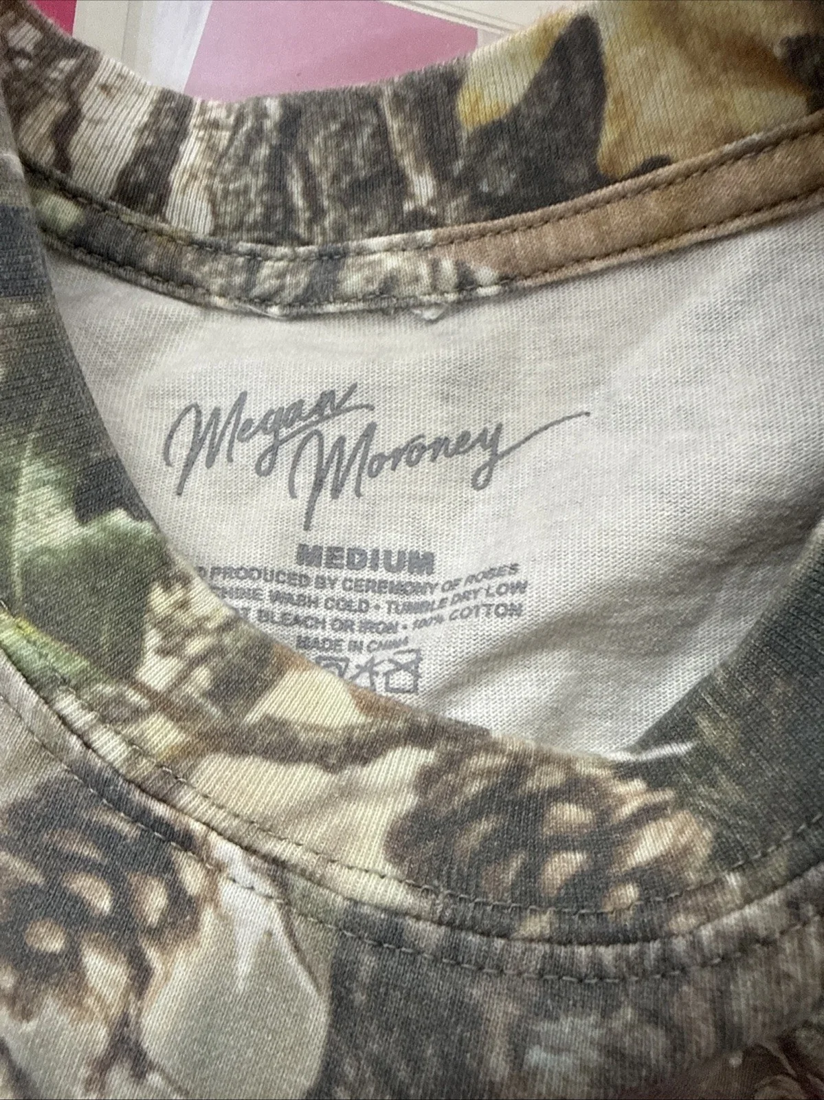 Megan Moroney Cloud 9 Medium Camo Tee Signed CD Box, image 3