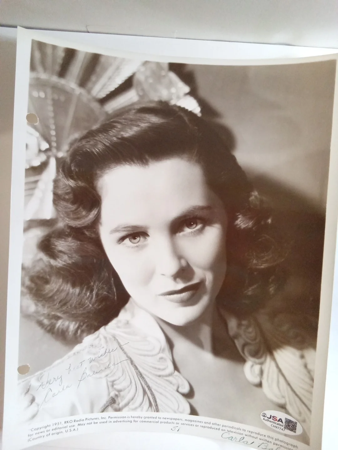 Carla Balenda Lassie Mickey Rooney Show Signed 8x10 Photo JSA, изображение 2