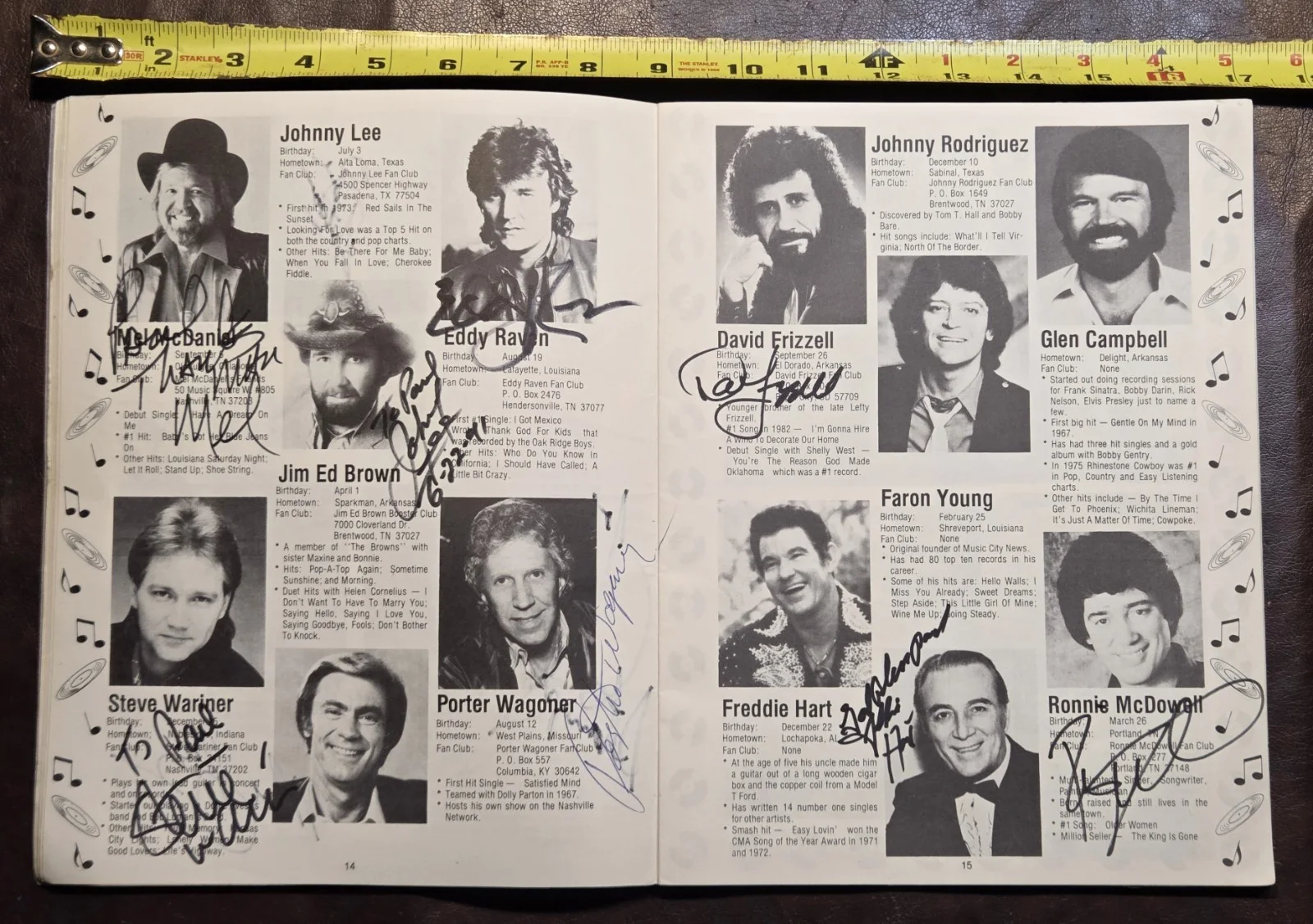 Vintage Country Music Autograph Book 33 Signatures Brenda Lee Vince Gill +, изображение 5