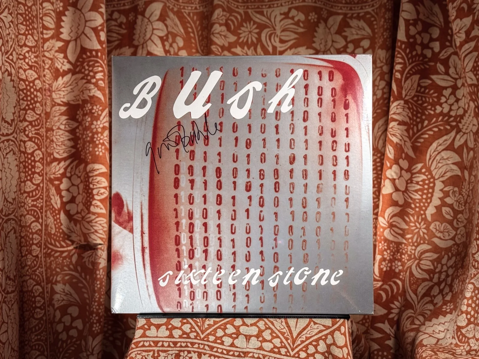 Gavin Rossdale — SIGNED Bush Sixteen Stone RED vinyl Gavin Rossdale nirvana pearl jam razorblade