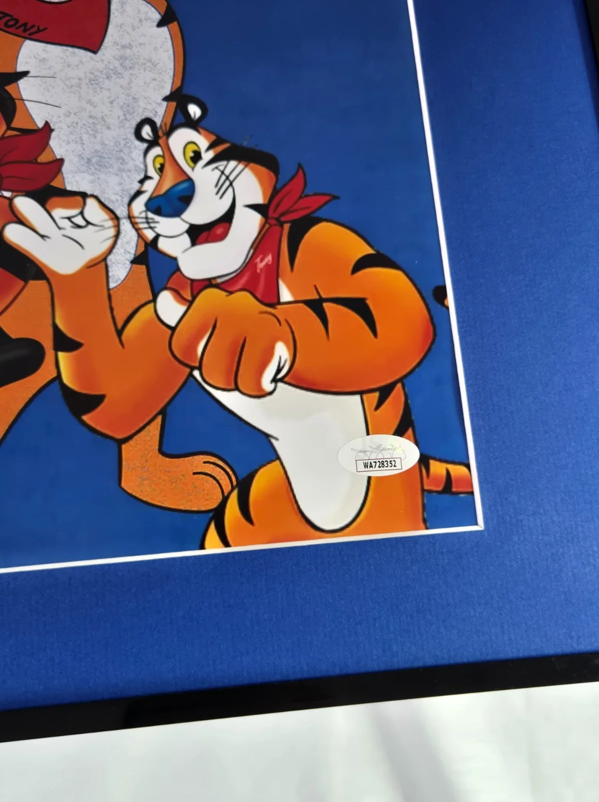 Tony the Tiger Frosted Flakes Signed Photo Tony Daniels Framed 16x20 Display JSA, изображение 3