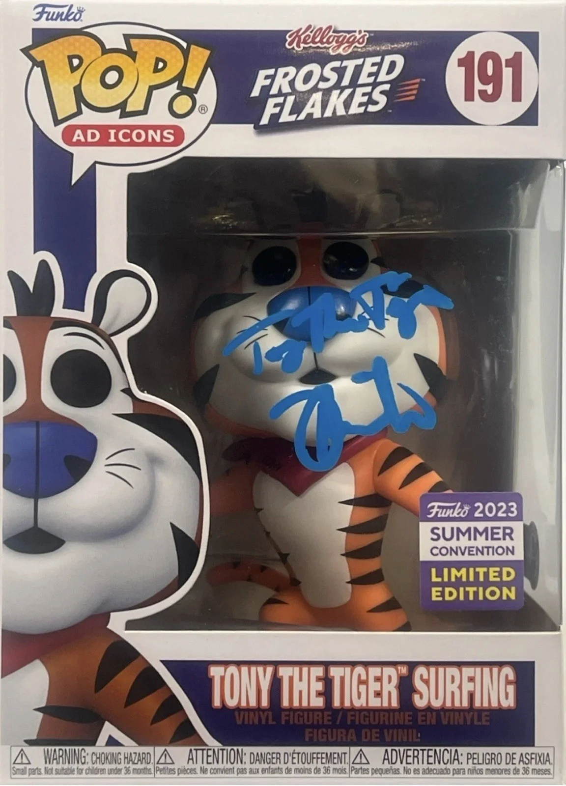 Tony Daniels — Tony Daniels autographed signed inscribed Funko Pop #191 Beckett Tony The Tiger