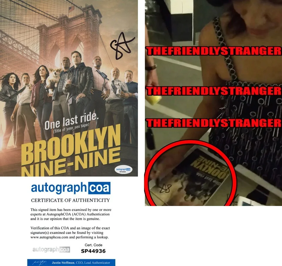 Stephanie Beatriz — Stephanie Beatriz signed "BROOKLYN NINE-NINE" 8x10 Photo EXACT PROOF i Rosa ACOA