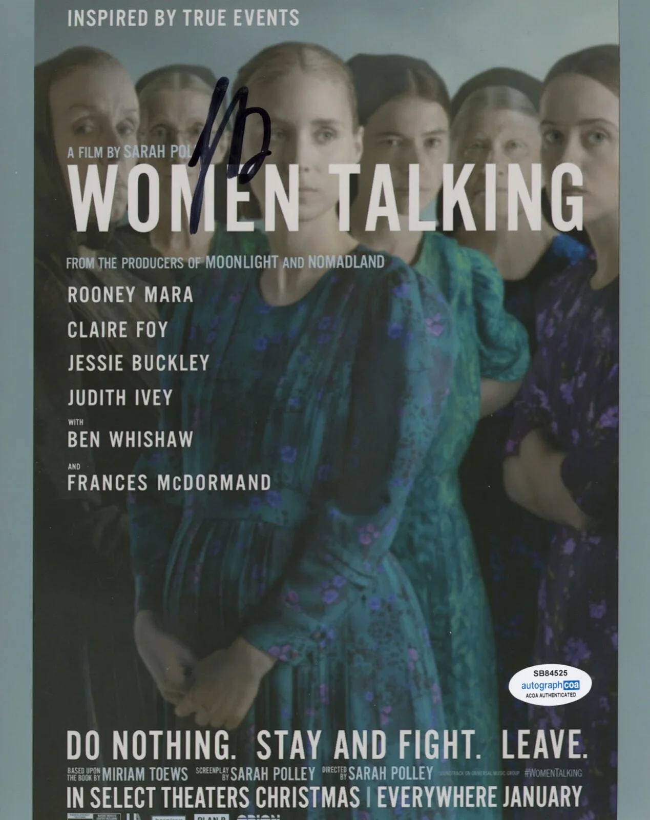 SARAH POLLEY — Sarah Polley signed "WOMEN TALKING" 8x10 Photo d PROOF Oscar Winner ACOA COA, изображение 3