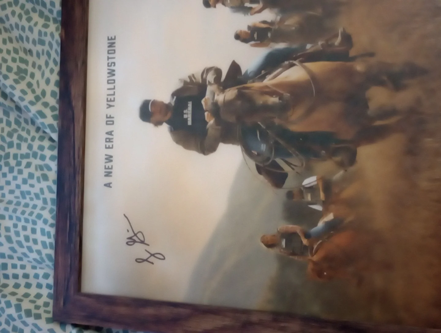 MARSHALS CBS/Paramount+ SIGNED Framed Poster Luke Grimes Autographed, image 2