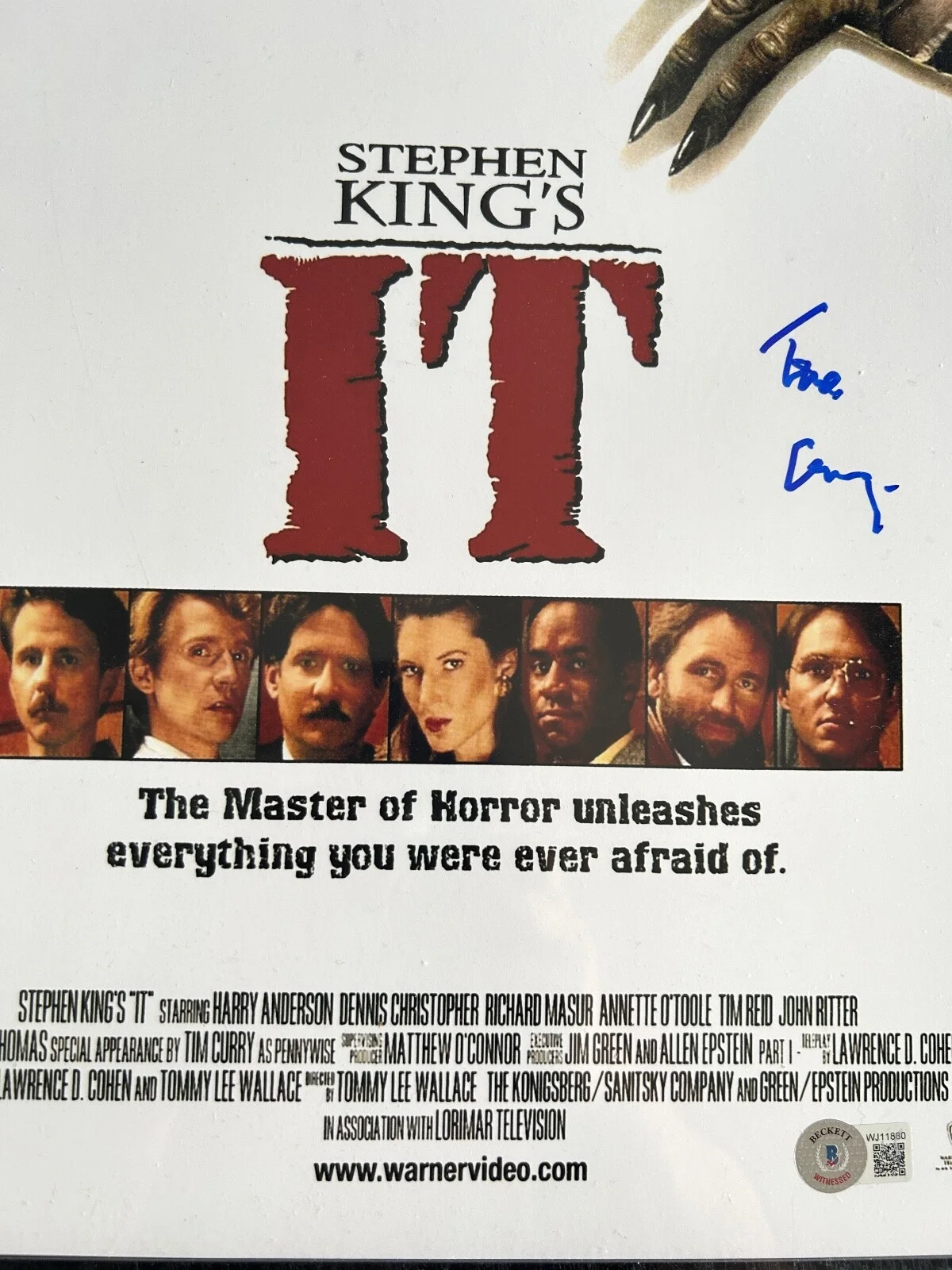 Tim Curry — Tim Curry Signed**BECKETT COA** 11x17 Movie Poster Photo •PENNYWISE!!! ***IT***, изображение 4