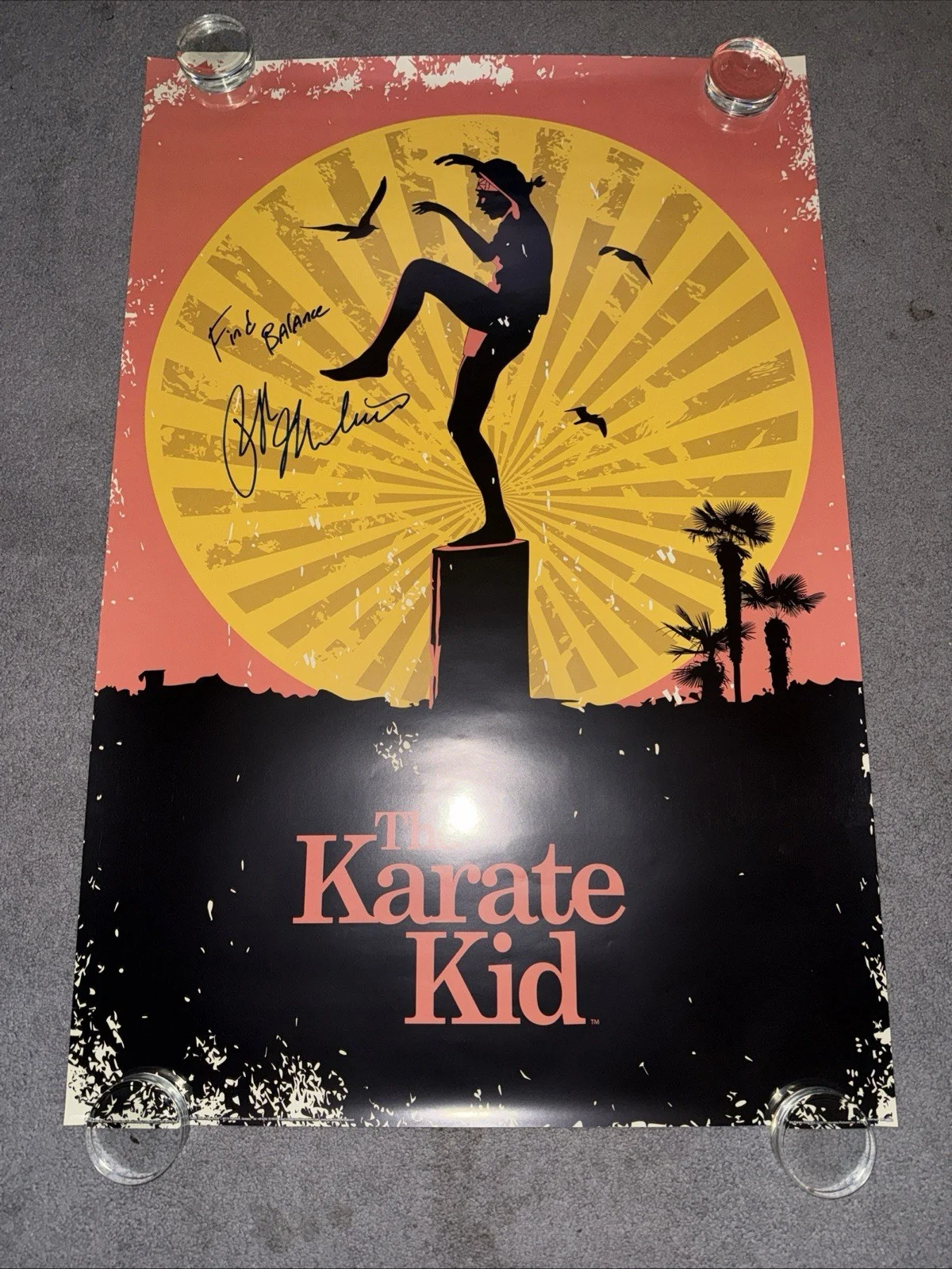 Ralph Macchio AUTOGRAPH SIGNED 24x36 Karate Kid Poster Quote PROOF, image 5