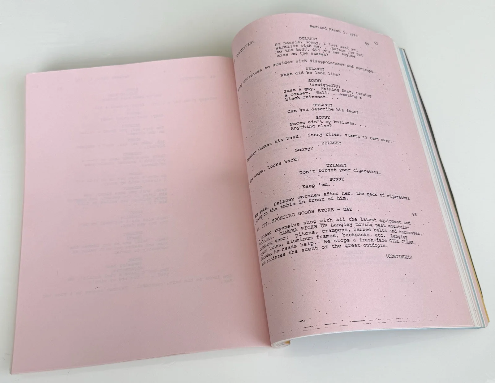 Faye Dunaway 127 Page Inscribed Script “The First Deadly Sin”, image 4