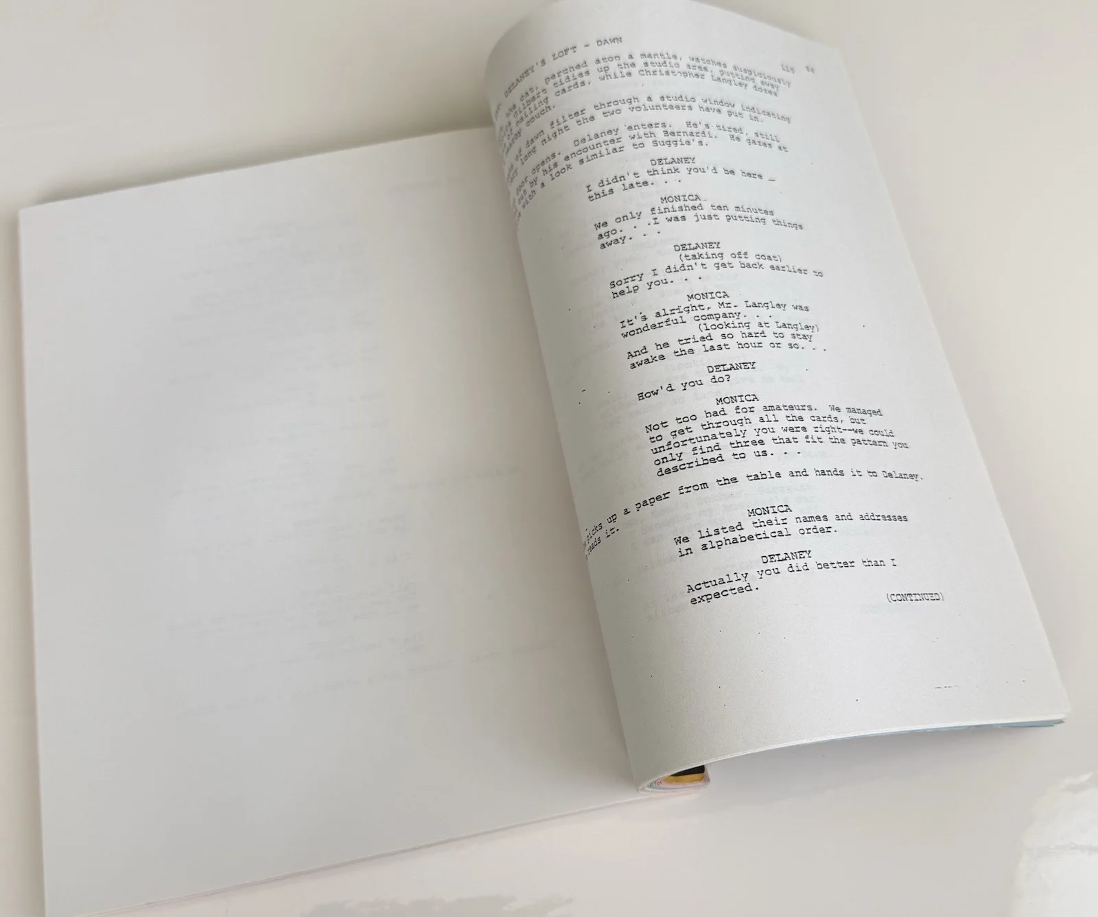 Faye Dunaway 127 Page Inscribed Script “The First Deadly Sin”, image 5