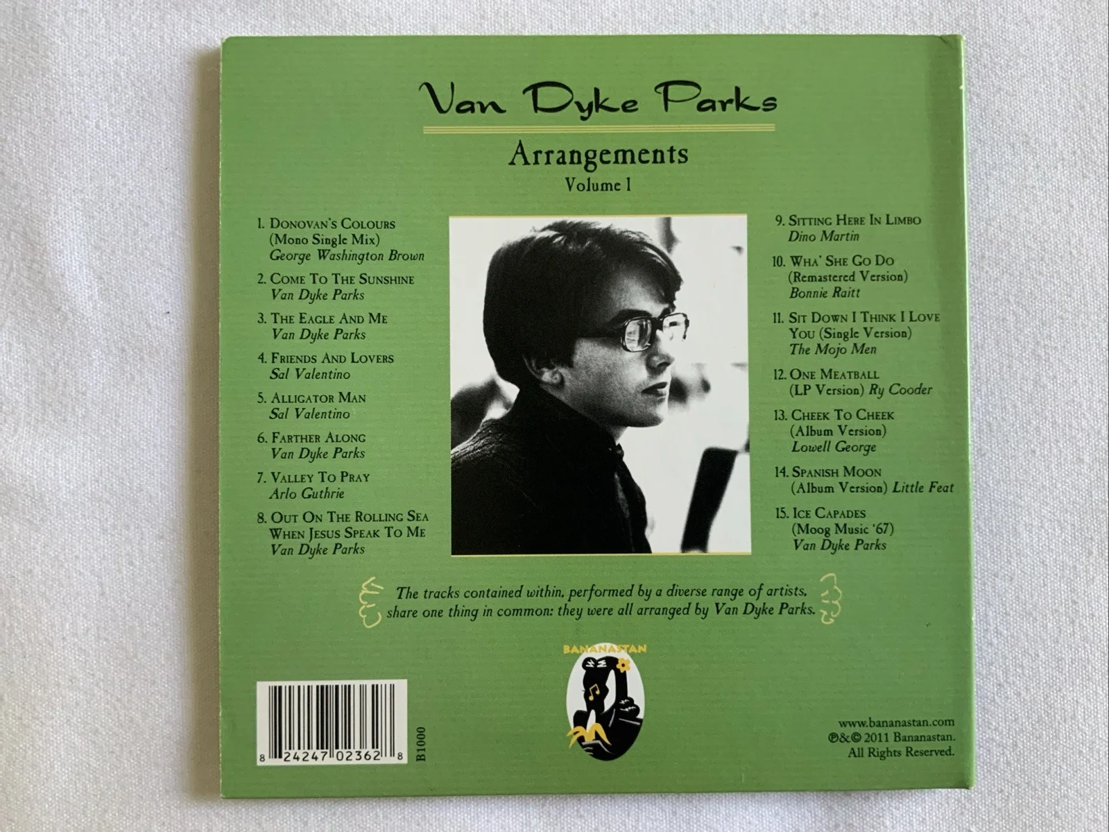 Van Dyke Parks “Autographed” Arrangements Volume 1 CD Bonnie Raitt, Little Feat, image 2