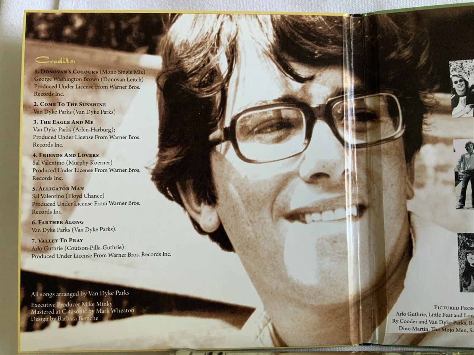 Van Dyke Parks “Autographed” Arrangements Volume 1 CD Bonnie Raitt, Little Feat, image 5