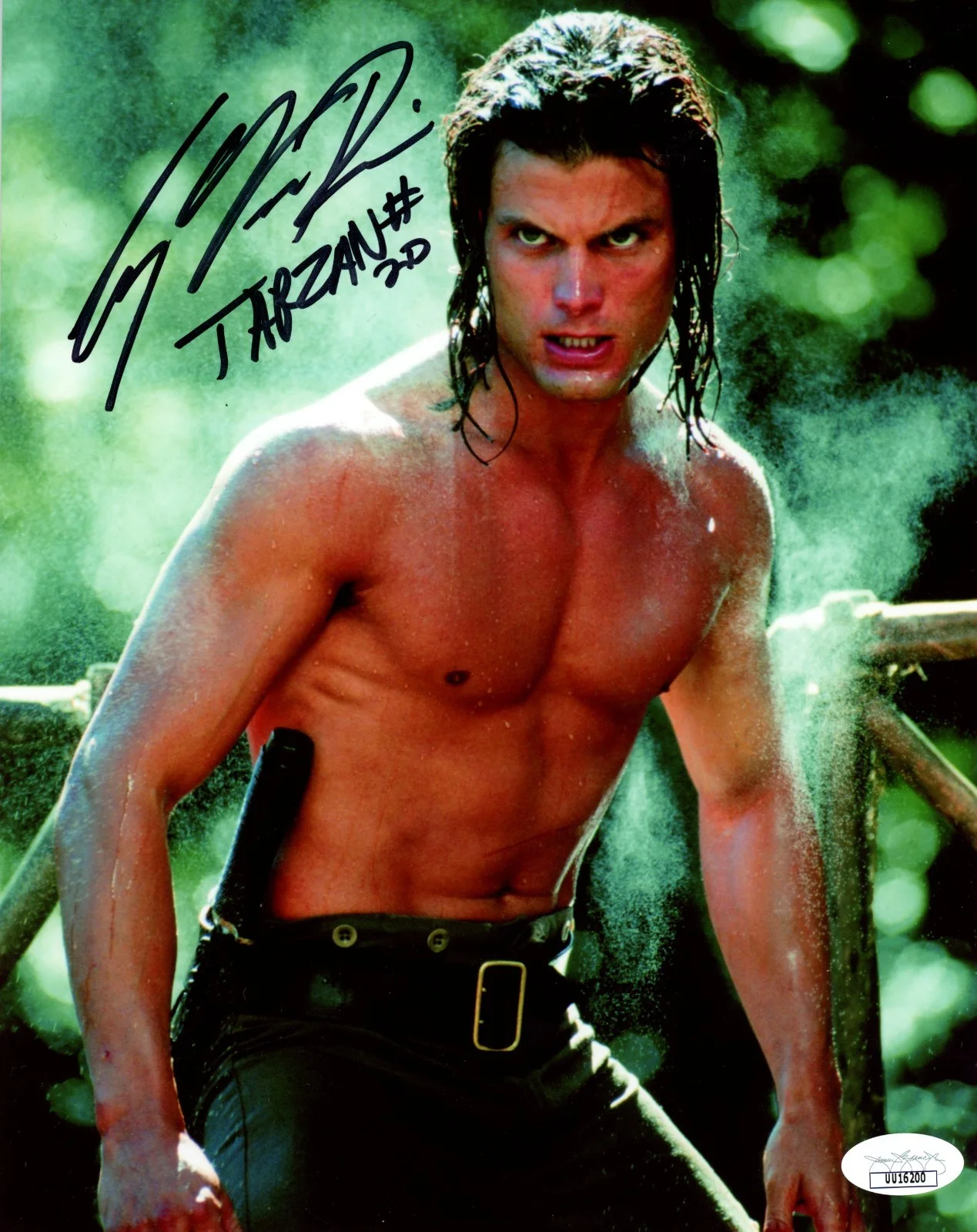 Casper Van Dien — Casper Van Dien Tarzan and the Lost City 8x10 Signed Photo JSA Certified