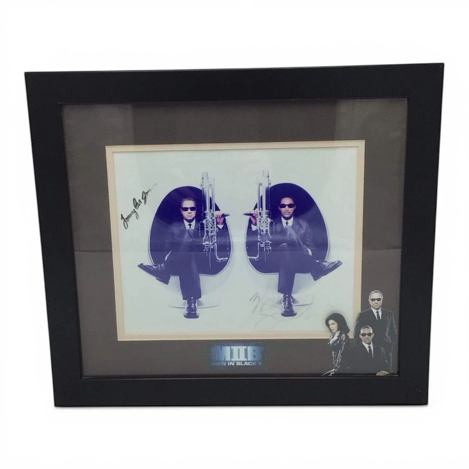 Will Smith & Tommy Lee Jones — Framed Men in Black II Photo Signed by Will Smith & Tommy Lee Jones