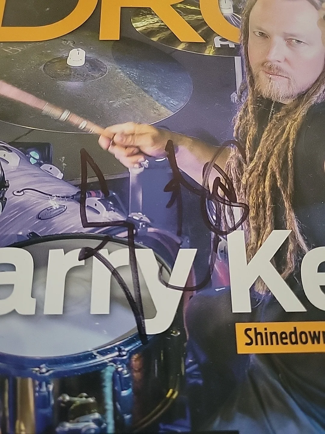 Shinedown - Barry Kerch Signed DRUM! Magazine, image 2