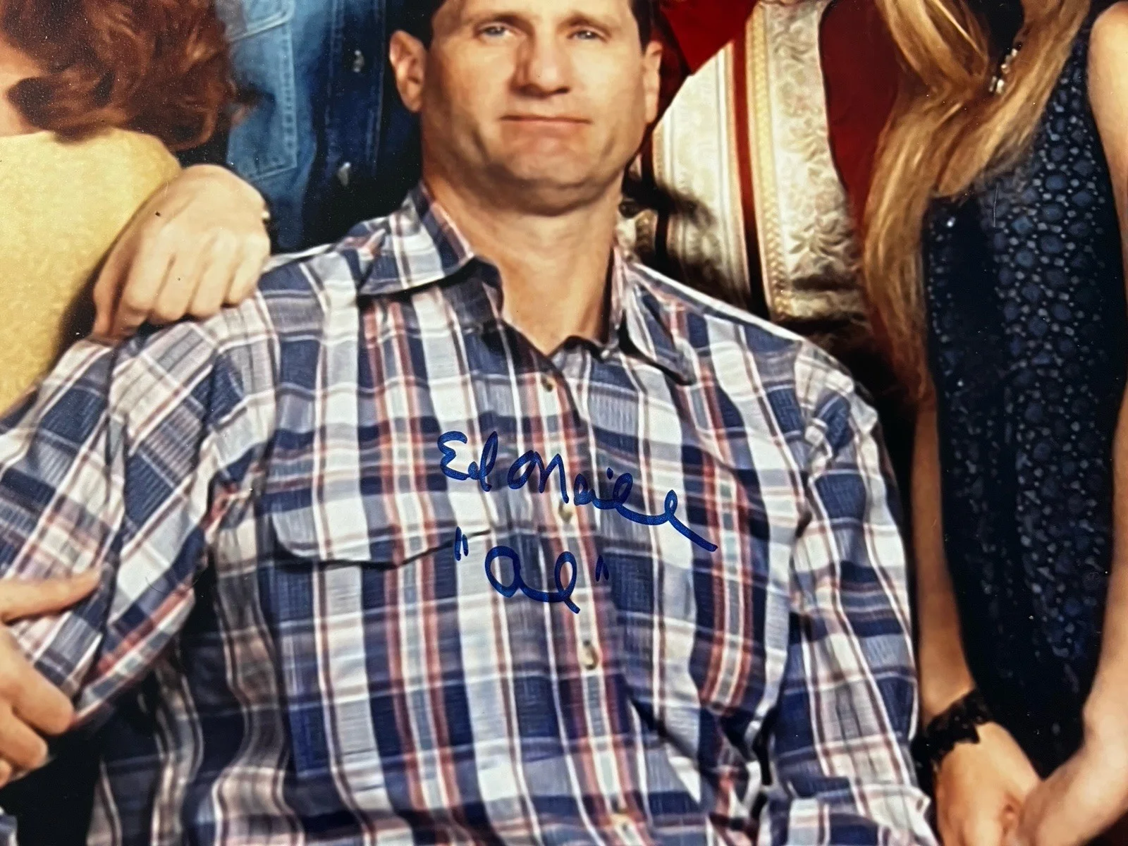 Ed O’Neil — Married with Children Full Cast signed 17x20 PSA/DNA LOA, image 2