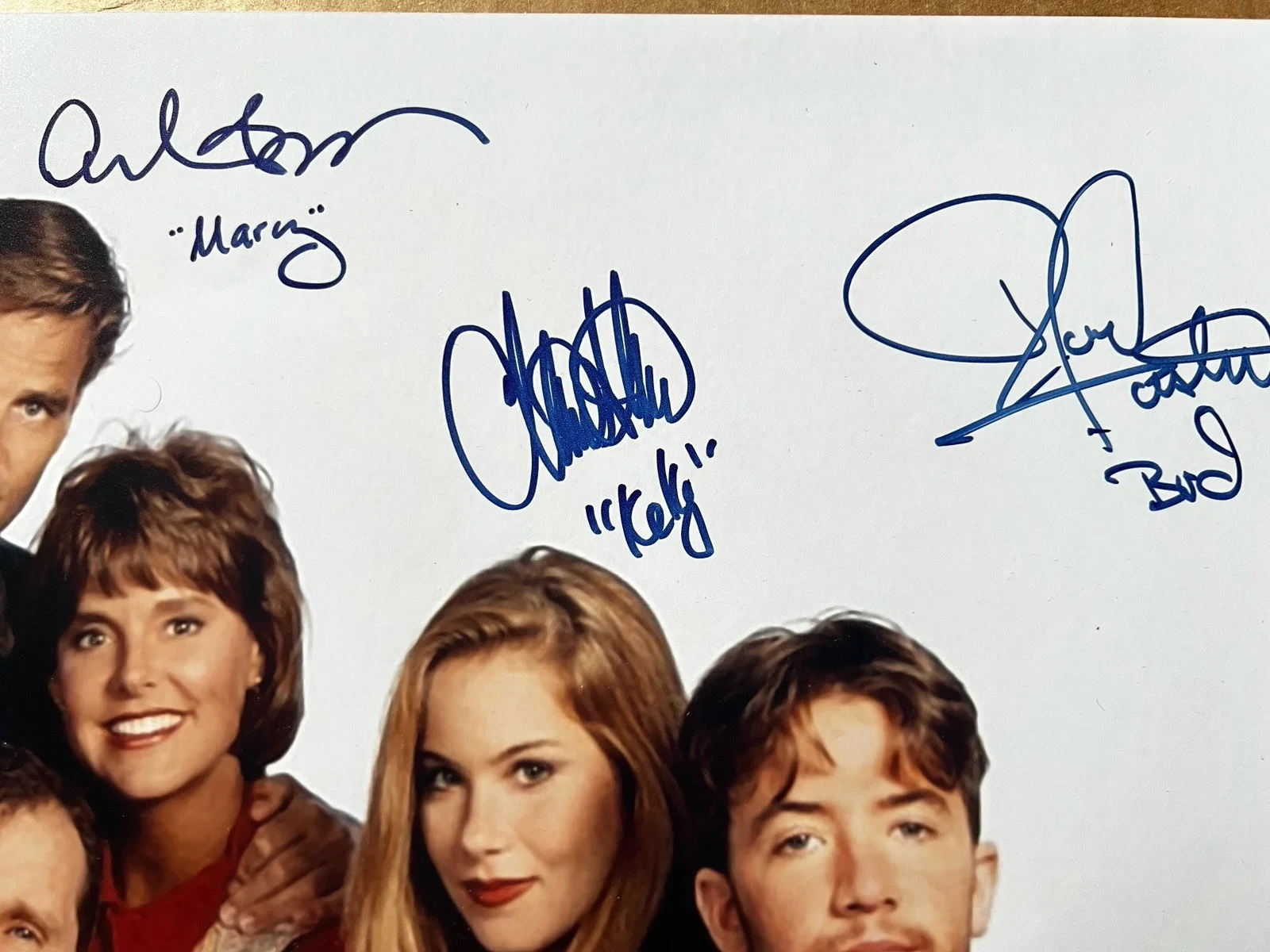 Ed O’Neil — Married with Children Full Cast signed 17x20 PSA/DNA LOA, image 3