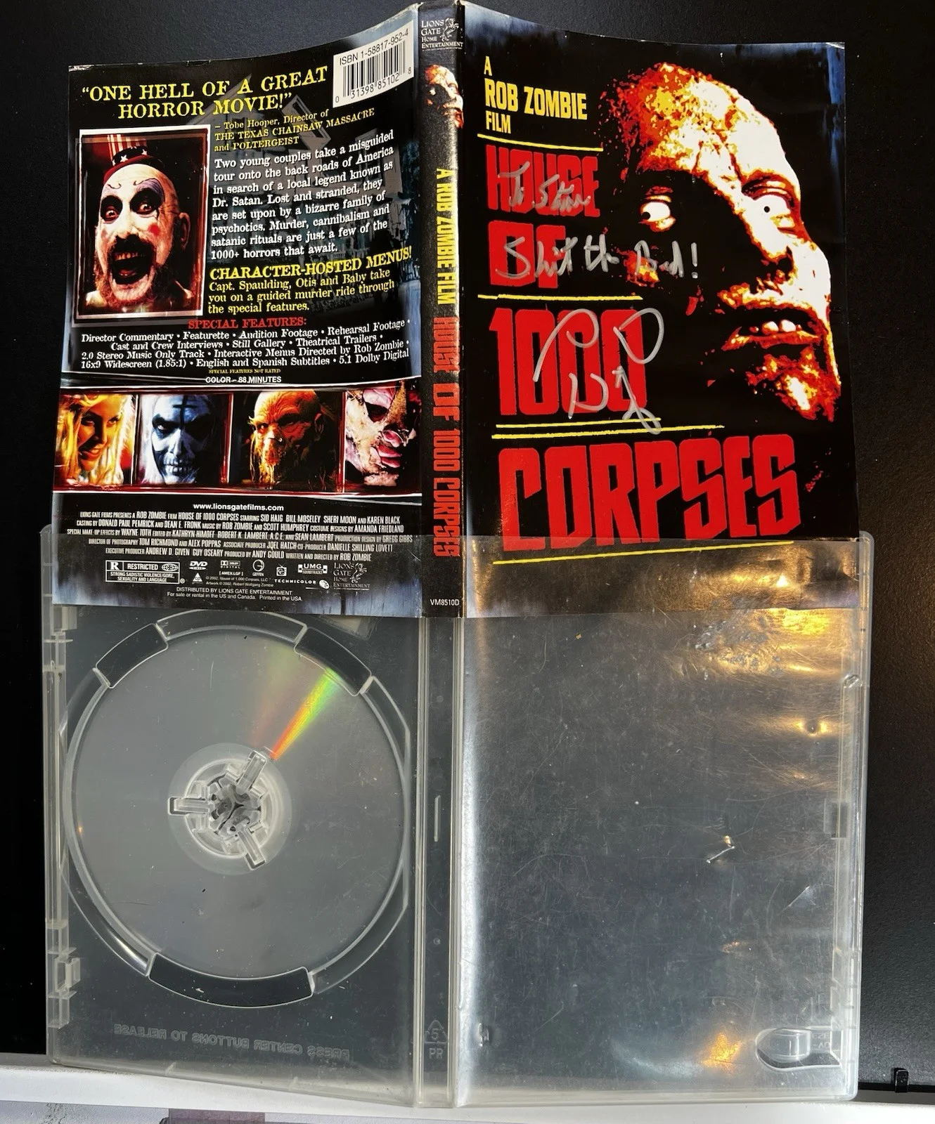 Sid Haig Bill Moseley — Sid Haig & Bill Moseley Autographed DVD House Of A Thousand Corpses Signed, image 5