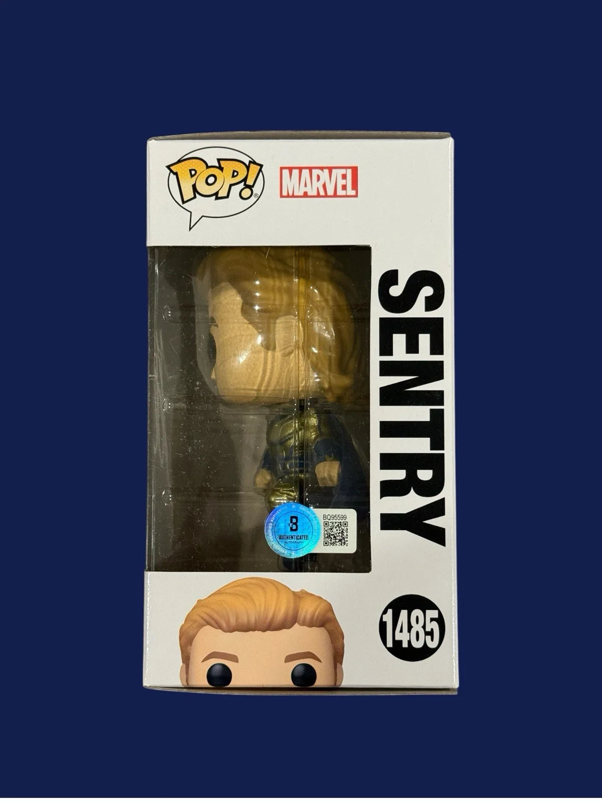 Lewis Pullman — LEWIS PULLMAN SIGNED SENTRY FUNKO POP THUNDERBOLTS AUTOGRAPH MARVEL BAS BQ95599, image 3
