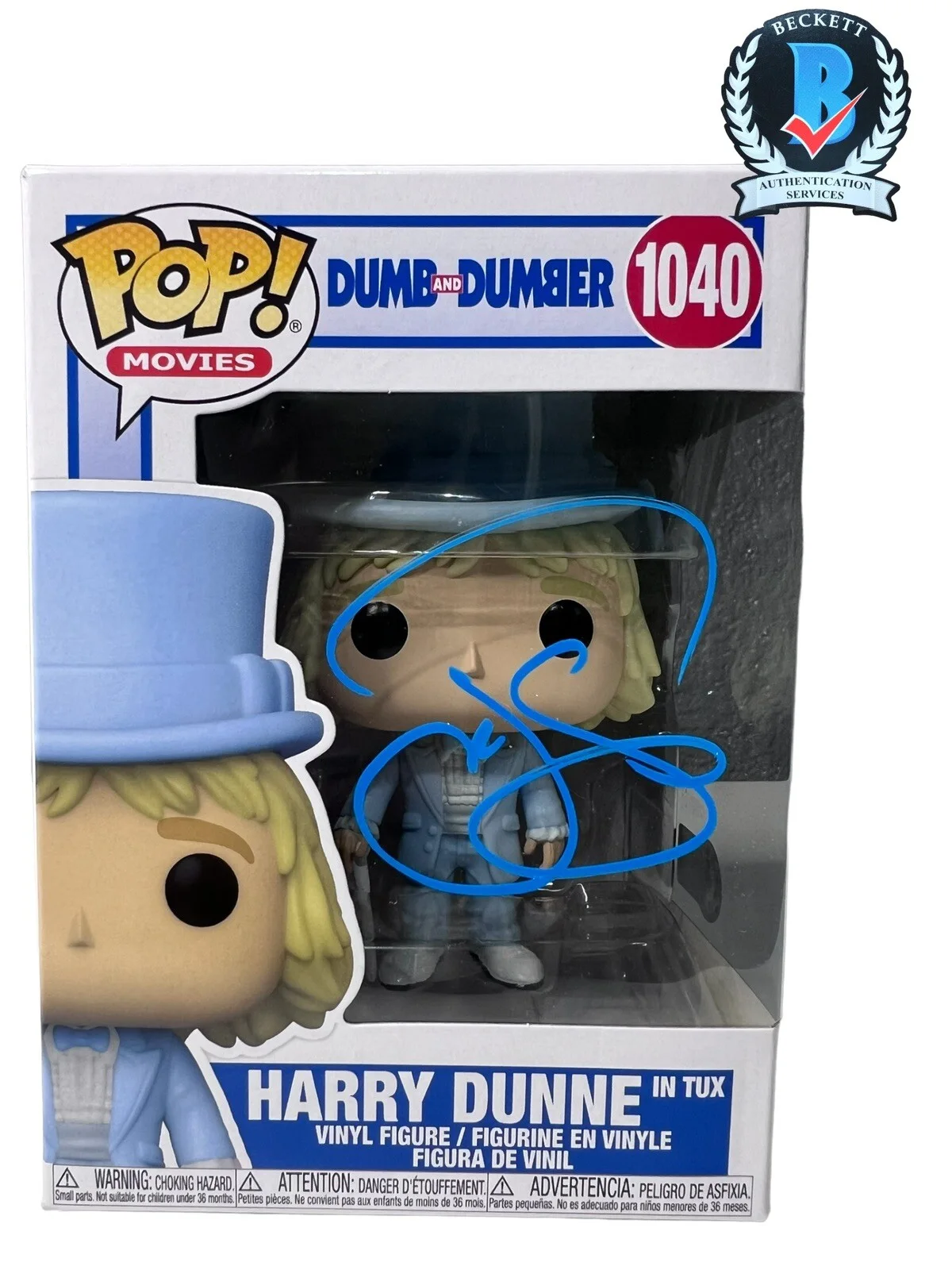 Jeff Daniels — RARE JEFF DANIELS DUMB AND DUMBER HARRY DUNNE SIGNED FUNKO BECKETT BM34988 PROOF
