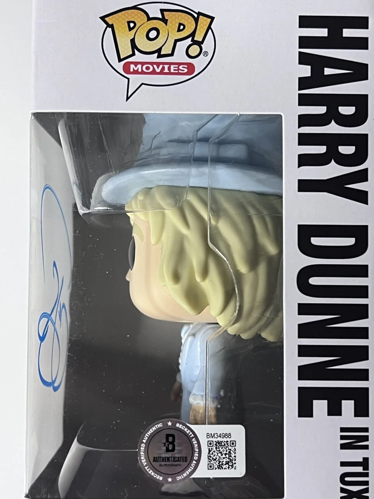 Jeff Daniels — RARE JEFF DANIELS DUMB AND DUMBER HARRY DUNNE SIGNED FUNKO BECKETT BM34988 PROOF, изображение 2