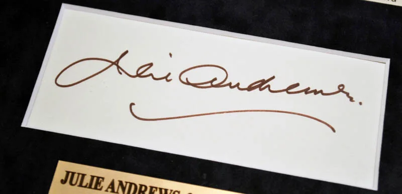 JULIE ANDREWS, DICK VAN DYKE — JULIE ANDREWS, DICK VAN DYKE Signed MARY POPPINS Autograph FRAME, DVD, COA, UACC, image 4