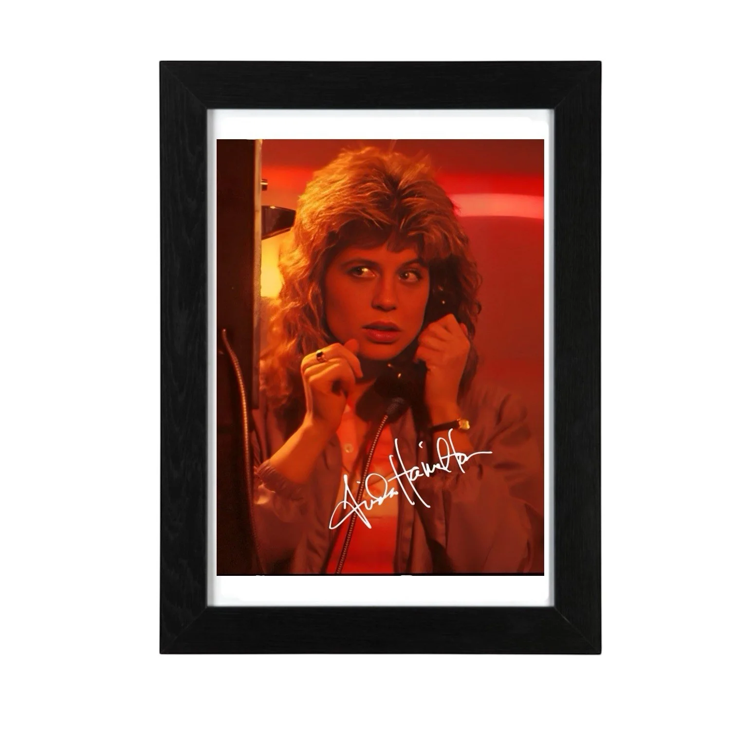 Linda Hamilton Signed Autograph PHOTO Pre Print 6x4/A4/ Framed Terminator, image 2