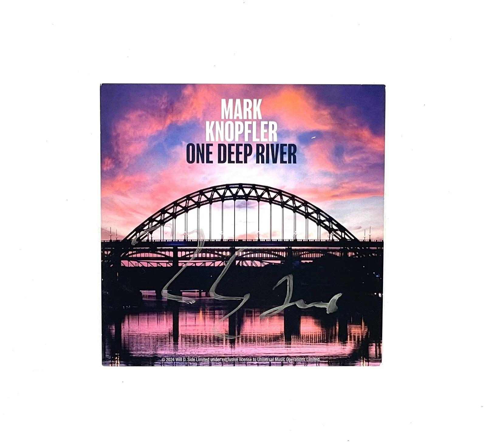 Mark Knopfler Signed 2024 Promo Photo Card + CD Dire Straits ACOA Certified, изображение 2