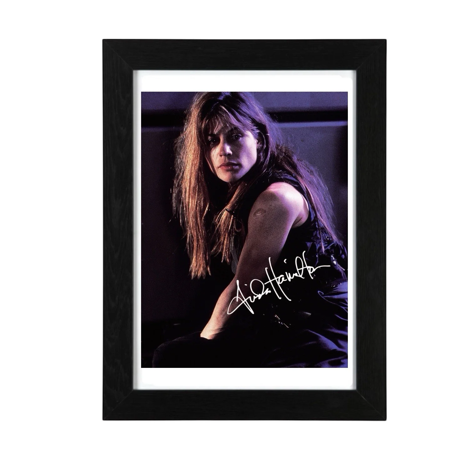 Linda Hamilton Signed Autograph PHOTO Pre Print 6x4/A4/ Framed Terminator, image 2