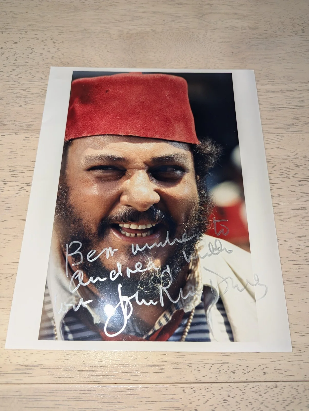 John Rhys Davies — John Rhys-Davies Autographed 8x10 Indiana Jones