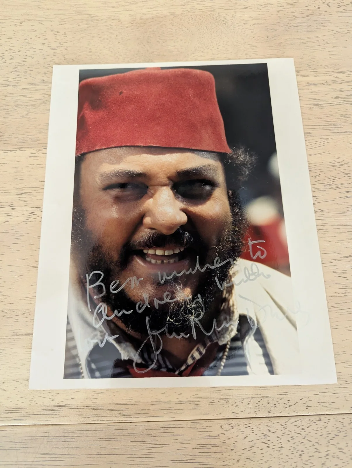 John Rhys Davies — John Rhys-Davies Autographed 8x10 Indiana Jones, image 2